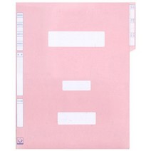 오피스존 종이 정부화일 A4 100개입, 분홍