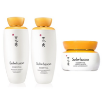 설화수 탄력크림 3종 단품 세트(탄력크림 75ml 구성) 자음수+자음유액+탄력크림+헤스킨 에너지 앰플 마스크팩, 1세트