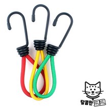 탄성끈 탄성고리 텐트 코드 스트레치 캠핑 후크, 가온 일자형 탄성끈-40cm