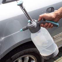 세차용분무기 그레이 투명 2L_세차 압축분무기 카샴푸 자동 분무기 고압분무기 프리워시 세차분무기 세차용품, 그레이 투명 2L 압축분무기