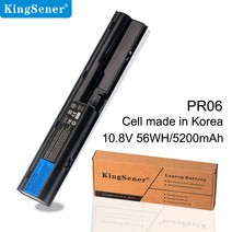KingSener PR06 PR09 HP ProBook 4330S 4331S 4530S 4540S 4535S HSTNN-OB2T Korea Cell 용 노트북 배터리