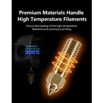 Creality K1 황동 노즐 키트 K1 FDM 3D 프린터 부품 논스틱 필라멘트 M6 0.2 0.4 0.6 0.8 1.0, 05 1.0mm_01 2 pcs