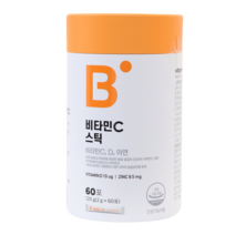 바이오퍼블릭 비타민C 비타민D 아연 60포 프리미엄비타민 DSM 무부형제 가족 건강 선물 면연력, 3개