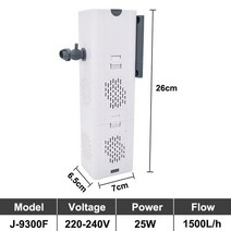 미니산소통 공기통 수족관 필터 펌프 물고기 탱크 잠수정 자동 산소 aerator 내부 워터 펌프 수족관 공기 펌프 웨이브 메이커 220v, j-9300f, 나는 플러그