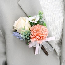 카네이션 코사지 고급 자석형 (8컬러), 07 피치핑크