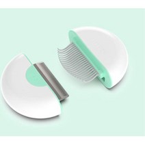 장모종 민트색 결합 보관 휴대용 빗 죽은털제거 고양이 냥이브러쉬 털빗