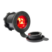 USB충전소켓 방우 시가 소켓 12V - 24V 겸용 카라반 캠핑카 DIY 시가소켓 매립형, 시가잭포트