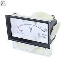 전압계 85L17 AC 100V 70*40mm 직사각형 아날로그 볼트 전압 패널 미터, 01 100V