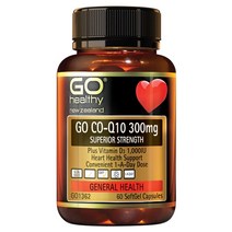 뉴질랜드 고헬씨 코큐텐 Co Q10 코엔자임 300mg 비타민D3 60캡슐, 1개, 60정