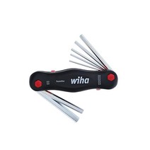 Wiha 35195 미터법 포켓 스타 접이식 키 세트 대형 Ergo 손잡이 7피스