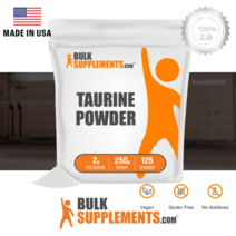 벌크서플리먼츠 타우린 파우더 2000mg 효과 분말 아미노산 보충제 Taurine