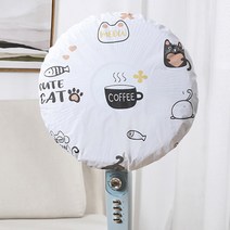 피케이몰 패턴 선풍기 먼지방지 선풍기망 3P 방수 선풍기 정리커버, 고양이