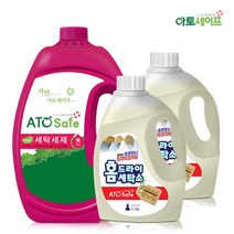 아토세이프 액체 세탁 세제 대용량 2.5L 1개+다운워시 점퍼 패딩 이불 전용세제 구스 1.13L 2개, 단품없음