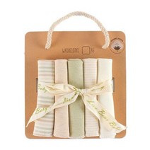 5pcs 아기 수유 수건 천연 유기농 면화 Washcloths 손수건, as shown