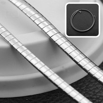 써지컬스틸 스네이크목걸이 뱀 줄 8mm 후원목걸이 남자백금목걸이 반지목걸이줄 왕진주목걸이 0-4395-3432ea