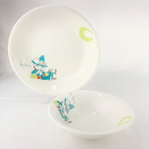 가다컴퍼니 MOOMIN 무민 캐릭터 그린 스너프킨 파스타 플레이트 A953(KM213), 1개