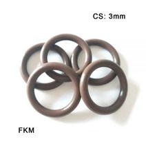 FKM O-링 씰 CS 3mm 두께 Fruorine 고무 가스켓 외경 OD9mm ~ 36mm 와셔 내유성 노화 방지, 36x30x3mm 10pcs, Random color