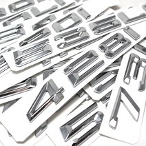 BMW 레터링 엠블럼, 실버, X6