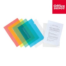 L자화일 고투명 클리어 홀더 A4 1팩(10EA), 노랑(400295)