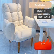 Vkkn 가정용 컴퓨터 의자 게으른 소파 의자 서재 사무용 의자 인테리어의자 화장대의자 침실이 편안하다, 발 없는 의자, 미백