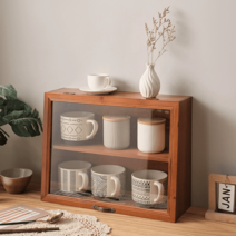 우드 쇼케이스 아크릴 원목 디저트 쿠키 업소 베이커리 모듈수납 진열장, 일반유리 빅사이즈 원목