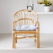 사라방드 테라스 라탄의자_자야_Up1/방석포함/라탄체어/암체어/카페의자, 베이지내추럴