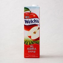 [메가마트]웰치 사과 주스(종이팩) 1L, 1개