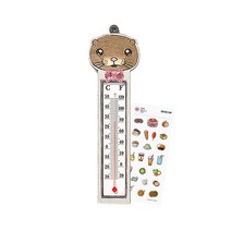 온도계 만들기 키트 스티커 세트 동물 캐릭터 애니멀 벽걸이 diy 꾸미기 재료 유아 어린이 초등 돌봄 교실, 알파카(스티커증정)