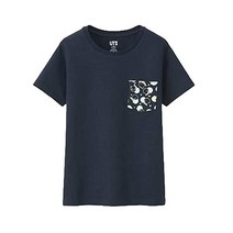 유니클로 스밋코 구라시 반팔 T 셔츠 네이비 100 사이즈