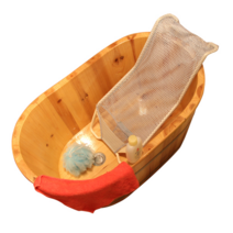 히노끼 전신 욕조 나무 사우나 가정용 목욕기 히노키탕 대형 핀란드 목욕통, 80x50x50+1통나무수저