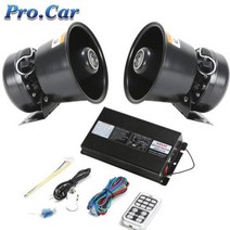 미니큐브싸이렌 400W 경찰 사이렌 자동차 마이크 스피커 시스템 12V24V 트럭 경고 경보 증폭기 자동 경적 12 소리 시끄러운, 12V+1 set 400W A