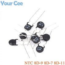 NTC 서미스터 저항 8D-9 8D9 8D-7 8D-11 8D7 8D11 열 20 개