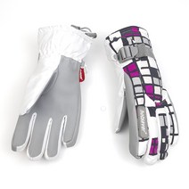 핫세이버 스키장갑 스노우 보드 방한 주니어 여성 장갑, JR39 1215퍼플몬드리안