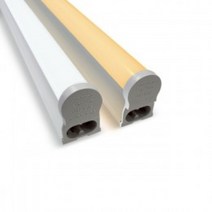 우진조명 시그마 LED T5 2P 5와트, 전구색, 전구색