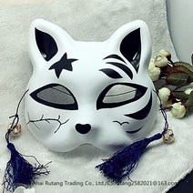 가면 아이디어 el발광 마스크 더우인동일제품 여우 남녀 아기고양이 무도회 비보잉, T07-채색 고양이 A-단면 구