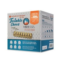 트윙클츄 L 큰사이즈 강아지덴탈껌, 4박스, 600g