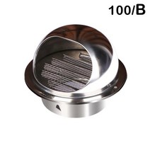 정화조 환풍기 환기구 배기팬 소형 미니 덕트 스테인레스 스틸 배기 캡 벽 천장 공기 환기 덕트 방수 커버, 02 B