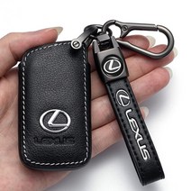 MAKEER 가죽 키 케이스 열쇠 고리 홀더 열쇠 고리 커버 교체품 2005-2018 렉서스 ES350 GS300 GS350 GS430 GS450h ISC IS250 IS350, JDB-JDPS-Model A--Black