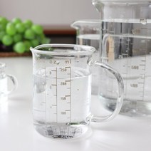 오메가키친 SL 내열계량컵 베이킹 비커 유리저그 눈금 250ml 500ml 1000ml, 02)SL내열계량컵 중 500ml (976342)