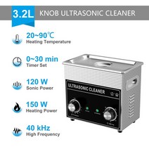 초음파 연료 노즐 클리너 3L 180W 온수 청소 목욕 오일 노즐 스파크 플러그 소형 연료 인젝터 탄소 제거, 02 CJ-020_02 EU