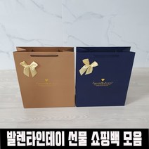 발렌타인데이 선물쇼핑백 스페셜 종이가방 5장 특별한 선물용 고급쇼핑백 인기만점 종이선물가방, 발렌타인데이 선물쇼핑백 스페셜 종이가방 네이비 5장