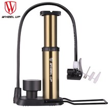[가오] 자전거 전동퀵보드 알루미늄 발펌프 타이어공기주입기, 실버