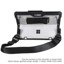 Microsoft Surface Pro 9 8 7 6 5 4 LTE GO 1 2 3 올인원 보호 케이스 마그네틱 펜 홀더 포함 견고한 커버 케이스, black with strap_Surface Pro 8