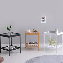 이케아 사이드 미니 수납 소파 테이블 침대 틈새 선반보조 원목 미용실 베란다 티 쇼파용 창가, 화이트