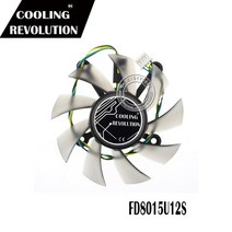 75MM FD8015U12S DC12V 0.5AMP 4 핀 쿨러 팬 ASUS GTX 560 GTX550Ti HD7850 그래픽 비디오 카드 냉각