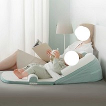 신생아침대 경사 편이식침대 안전 높이 출산선물 수유, 일반모델+모기장-(제품사진참조)