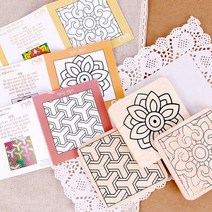 민화컵받침만들기 단청, 단품