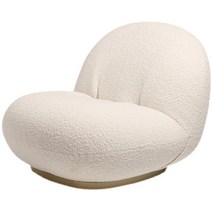 구비 소파 피에르폴랑 파샤 체어 구름 회전소파 Cloud 양털 의자 스툴 1인용 쇼파, 메탈 프레임(골드/고정형), 1개