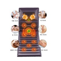누워서하는 안마기 전신 온열마사지 매트 부모님 효도 선물, 플리스 그레이