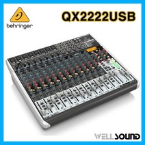 베링거 QX2222USB 22채널 아날로그 믹서 무대 라이브 공연용 USB 오디오 믹서, QX2222USB USB 믹서